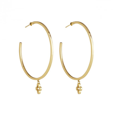 Najo -  Lost Island Clover Large Hoop Earring