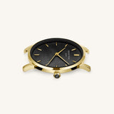 Rosefield - Pearl Edit Mesh Black Gold Watch