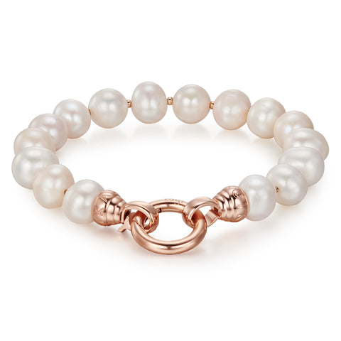 Kagi Rose Cream Pearl Bracelet - Small