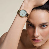 Rosefield Watch - The Upper East Side Green Mint Gold Watch