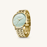 Rosefield Watch - The Upper East Side Green Mint Gold Watch