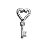 STOW Key (Treasured) Charm - Sterling Silver