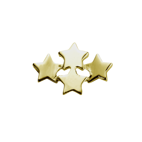 STOW Wishing Stars (My Dreams) Charm - 9ct Yellow Gold