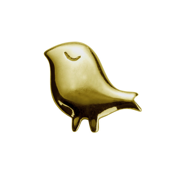 STOW Little Bird (Cherished) Charm - 9ct Yellow Gold