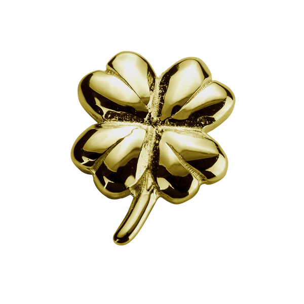 STOW Lucky Clover (Good Fortune) Charm - 9ct Yellow Gold