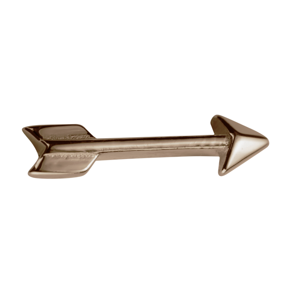 STOW Arrow (Bravery) Charm - 9ct Rose Gold