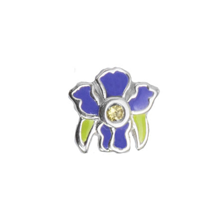 STOW February Iris (Wisdom) Charm