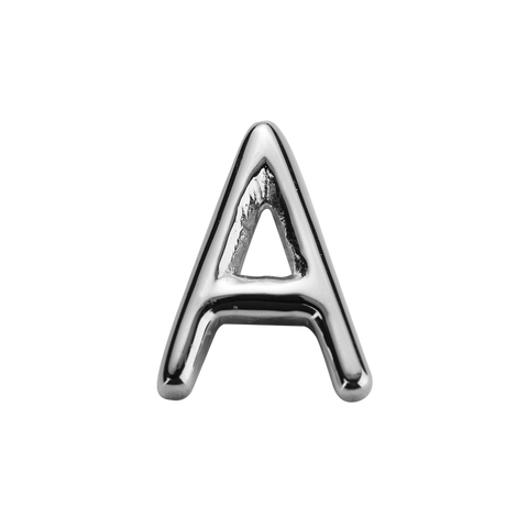 STOW Letter A Charm - Sterling Silver