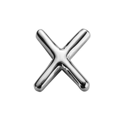 STOW Letter X Charm - Sterling Silver