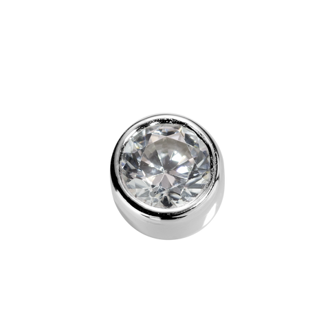 STOW Virtue Charm - Love - White Diamond CZ & Sterling Silver