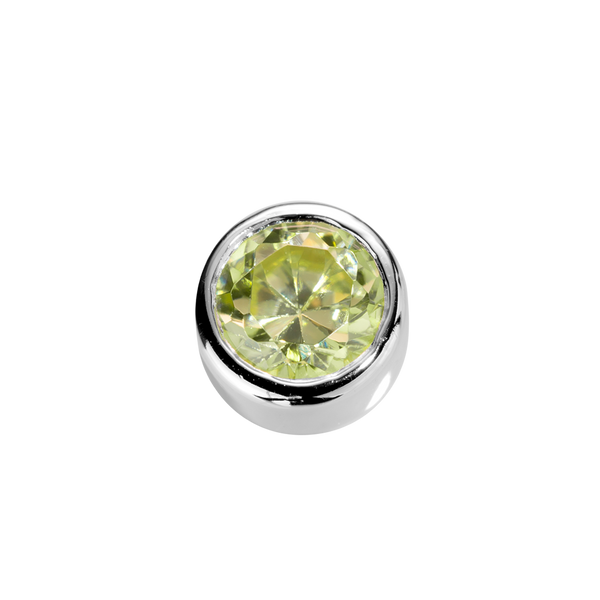 STOW Virtue Charm - Prosperity - Peridot CZ & Sterling Silver