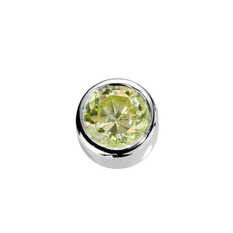 STOW Virtue Charm - Prosperity - Peridot CZ & Sterling Silver