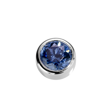 STOW Virtue Charm - Wisdom - Sapphire CZ & Sterling Silver