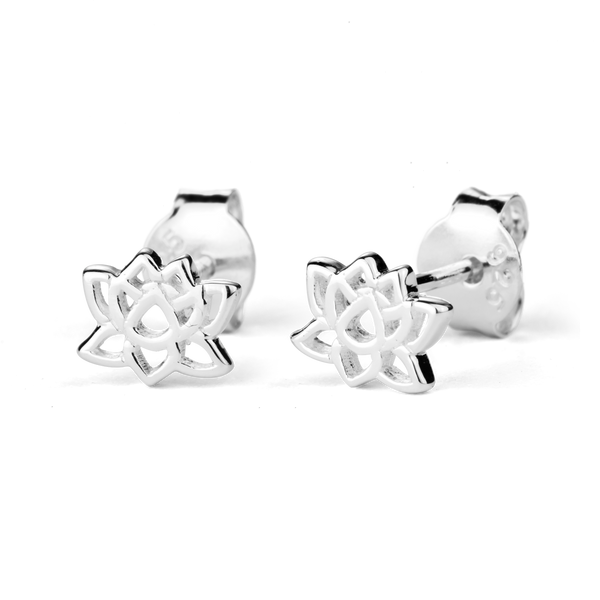STOW Silver Stud Earrings - Lotus (Enlightenment)