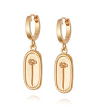 Daisy London - Single Daisy Drop Earrings - Gold Plated