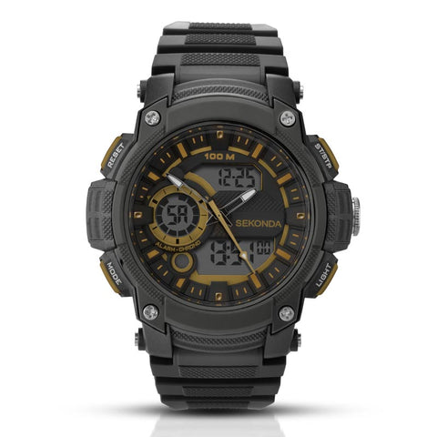 Sekonda Men’s Black Strap Digital Watch