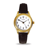 Sekonda - Gold Colour Black Leather Strap