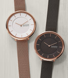 Skagen - Gitte Two-Hand Rose Gold Stainless Mesh Watch