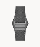 Skagen - Melbye Three-Hand Day-Date Charcoal Steel Mesh Watch