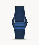 Skagen - Melbye Three-Hand, Day/Date Stainless Mesh Watch - Ocean Blue