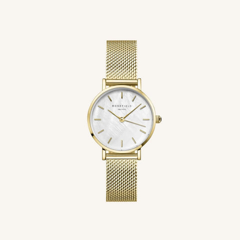 Rosefield - Small Edit Mesh Gold Watch