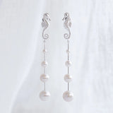 Nick Von K - Seahorse Pearl Drop Earrings