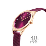 Bering - Ultra Slim, Polished Rose Gold Watch