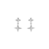 Lindi Kingi Star Stud Earrings - Platinum Plate