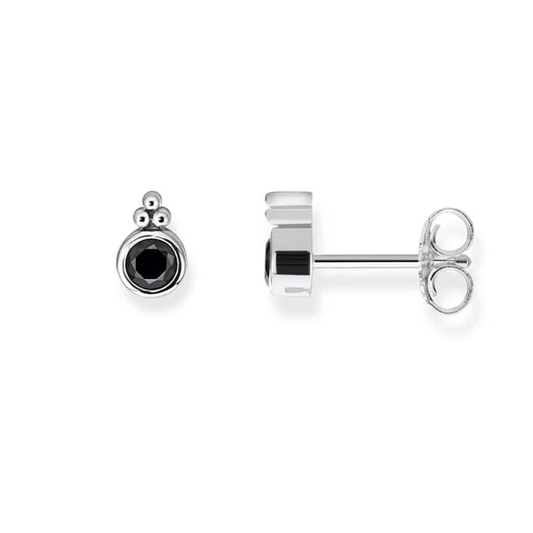 Thomas Sabo Black CZ Oxidised Studs - TH1958BCZ