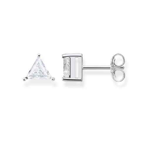 Thomas Sabo Silver Triangle Claw Set CZ Studs - TH1968CZ