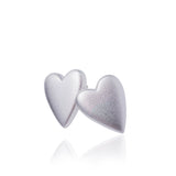 The Heart Series Stud Earrings - Silver