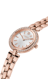 Furla - Logo Crystal Rose Gold Link Bracelet Watch