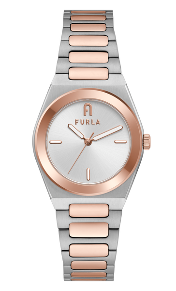 Furla - Tempo Mini Rose Gold/Silver Bracelet Watch