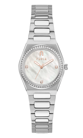 Furla - Tempo Mini Crystak Silver Bracelet Watch