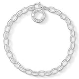Thomas Sabo Charm Club Classic Silver Belcher Bracelet - Medium (19.5cm)