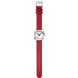 Mondaine - Petite Cushion Square Red Ladies Watch