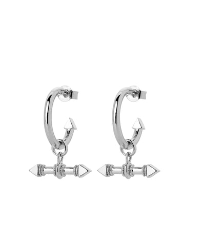 Karen Walker Arrow Fob Earring Silver