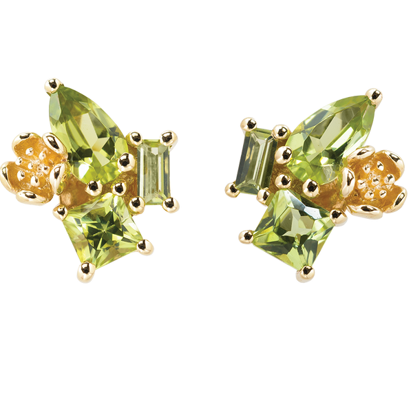 Karen Walker Rock Garden Earrings - 9ct Gold, Peridot