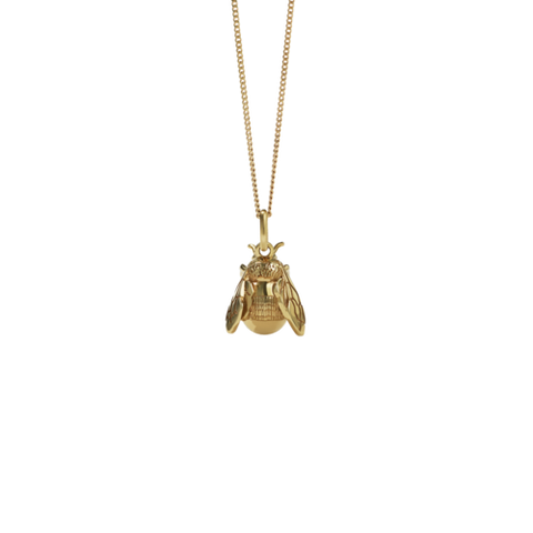 Meadowlark - Bee Charm Necklace Gold Plated