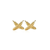 Boh Runga Feather Kisses Studs - 9ct Yellow Gold