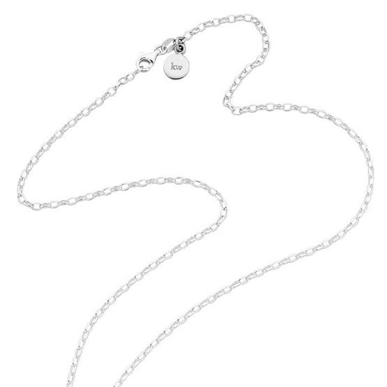 Karen Walker Oval Belcher Chain - Silver, 60cm