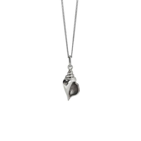 Meadowlark - Conch Charm Necklace - Sterling Silver