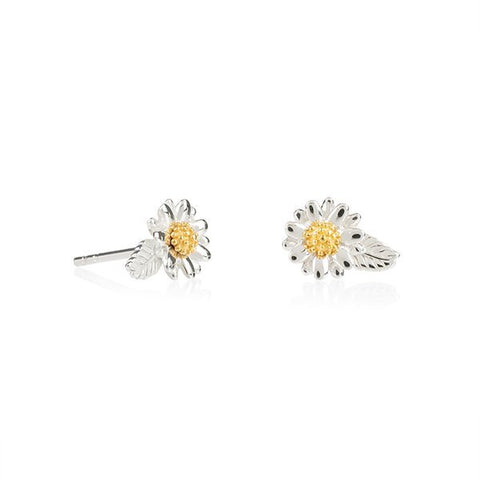 Daisy London - English Daisy and Leaf Stud