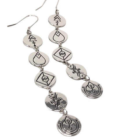 Lindi Kingi Earth Energies Earrings - Platinum Plate