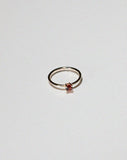 Meadowlark - Micro Round Ring Silver Thai Garnet