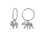 Karen Walker - Wild Things Elephant Sleepers Sterling Silver