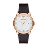 Emporio Armani - Mens Rose Gold/Black Watch