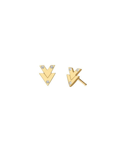 Edge of Ember Arrow Gold Studs