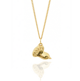 9CT GOLD PETITE FANTAIL PENDANT