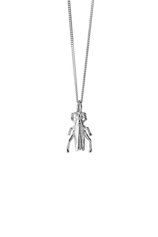 Karen Walker - Grasshopper Necklace Silver